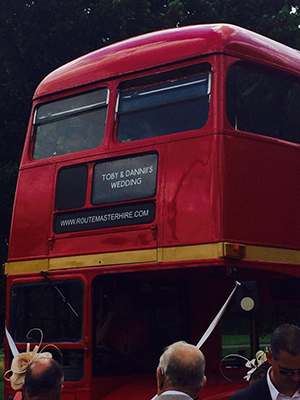 Toby and Danii's Wedding Bus Hire Routemasterhire